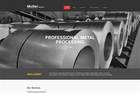 Web page creator for Metal fabricators 